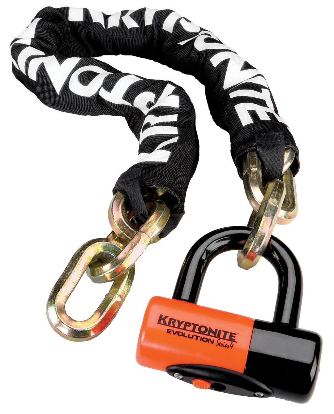 Chain Locks Kryptonite Kryptonite New York Chain 1210 and Evolution Disc Lock: 3.25 (100cm) Tan