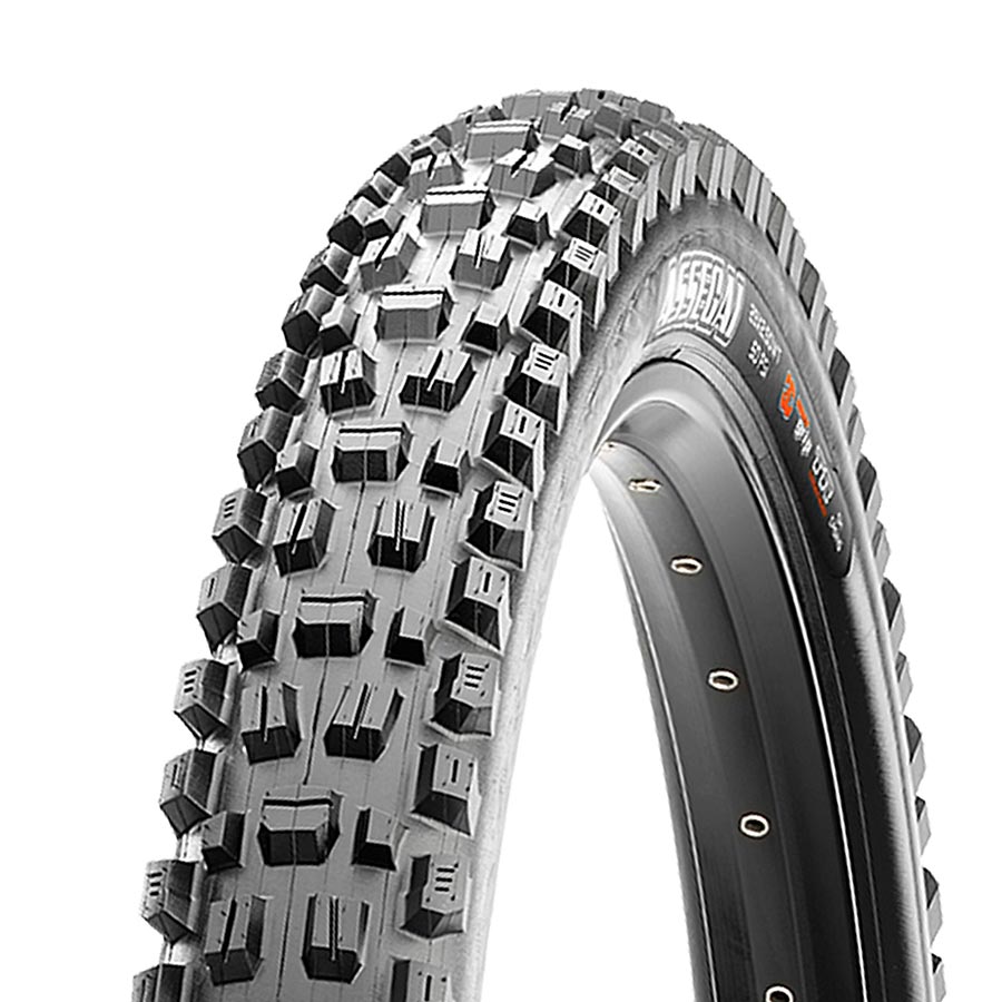 Tires Maxxis Maxxis Assegai Tire - 29 x 2.5 Tubeless Folding Tan EXO Wide Trail Dark Slate Gray
