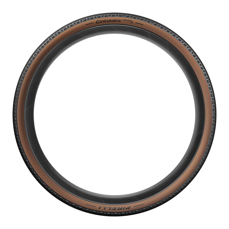 Tires Pirelli Pirelli Cinturato Gravel H Tire - 700 x 45 Tubeless Folding Classic Tan Dark Slate Gray