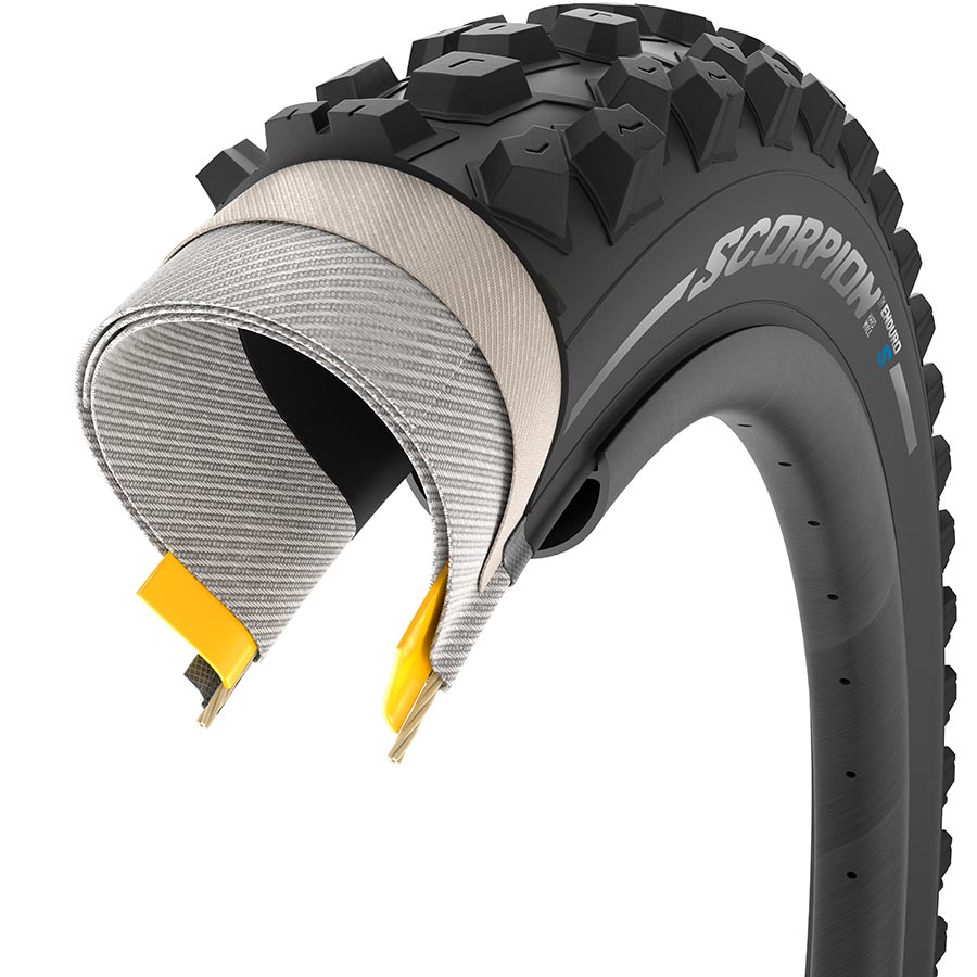 Tires Pirelli Pirelli Scorpion Enduro S Tire - 27.5 x 2.4 Tubeless Folding BLK HardWall SmartGrip Gravity Dark Slate Gray