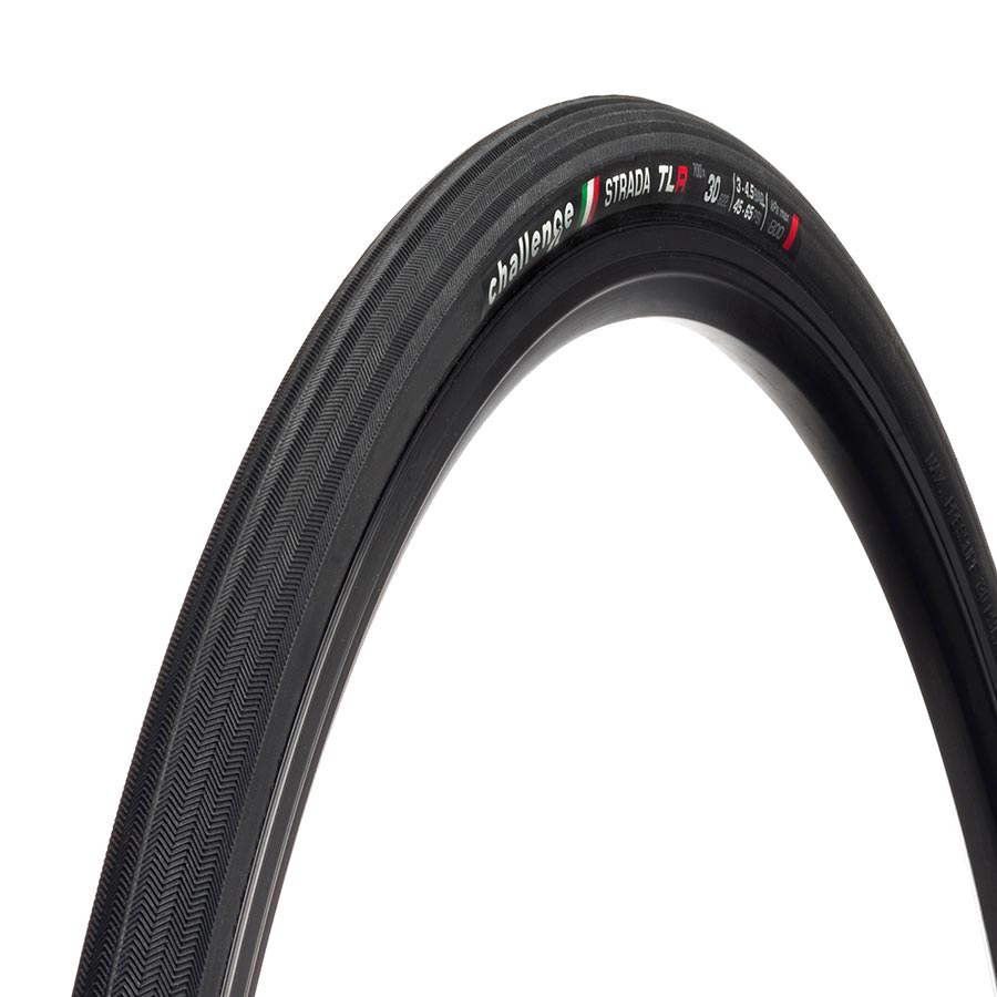 Tires Challenge Challenge Strada Race TLR Tire 700x30C Folding Tubeless Ready Vulcanized Nylon 120TPI Black Dark Slate Gray