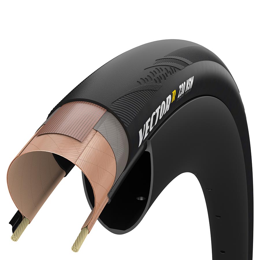 Tires Zipp Speed Weaponry Zipp Goodyear VectorR NSW Road Tire 700x30C Folding Tubeless Ready Dynamic:UHP R:Shield Black Dark Slate Gray