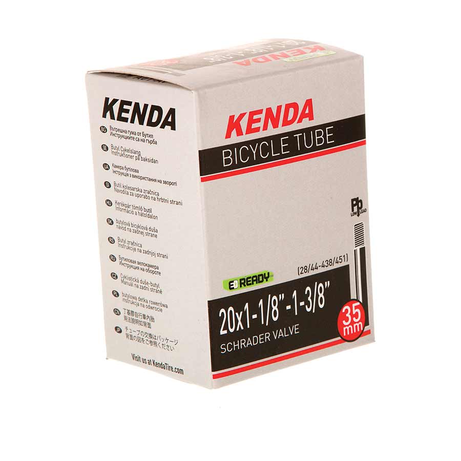 Tube Kenda Kenda Schrader Tube Schrader Length: 35mm 20 1-1/8 x 1-3/8 Light Gray