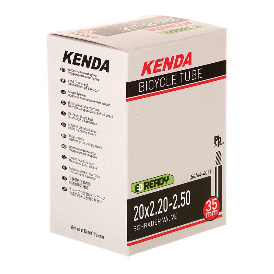Tube Kenda Kenda Schrader Tube Schrader Length: 35mm 20 2.20-2.50 Light Gray