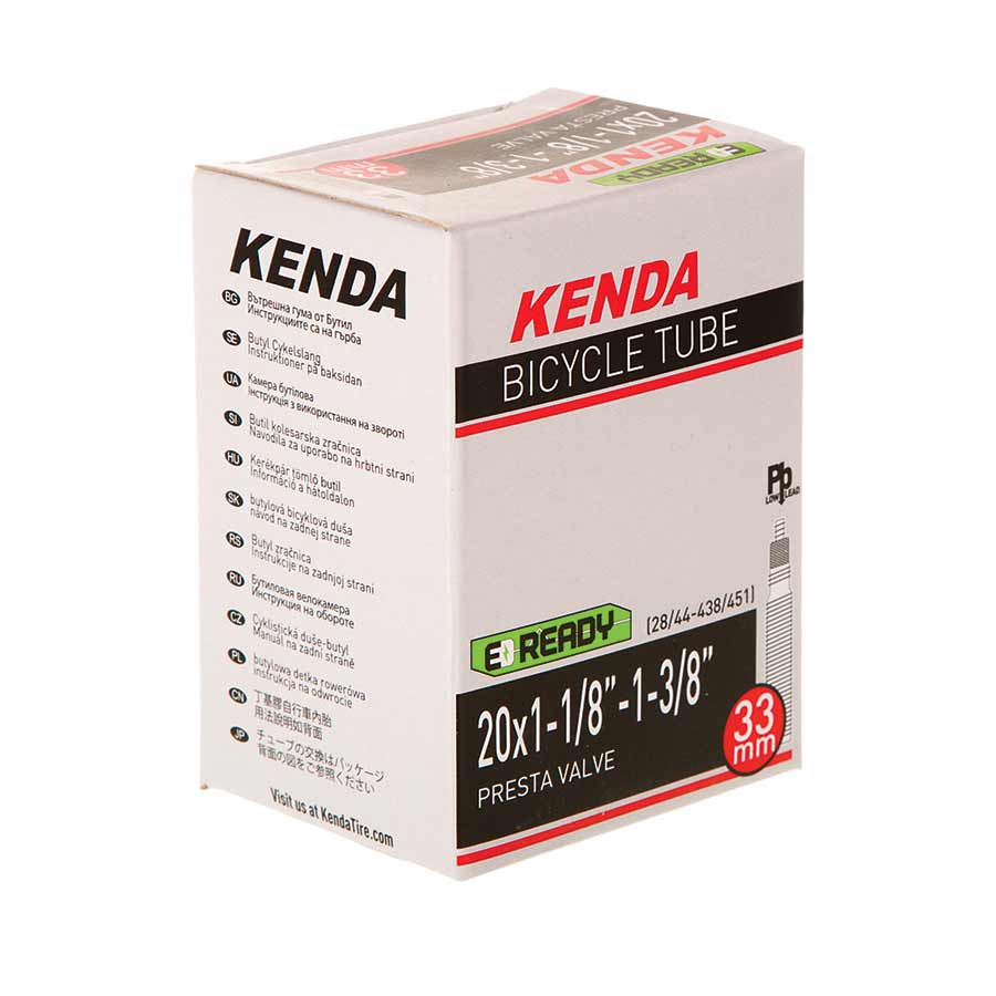 Tube Kenda Kenda Presta-Removable Valve Core Tube Presta Length: 48mm 26 4.00-5.00 Light Gray