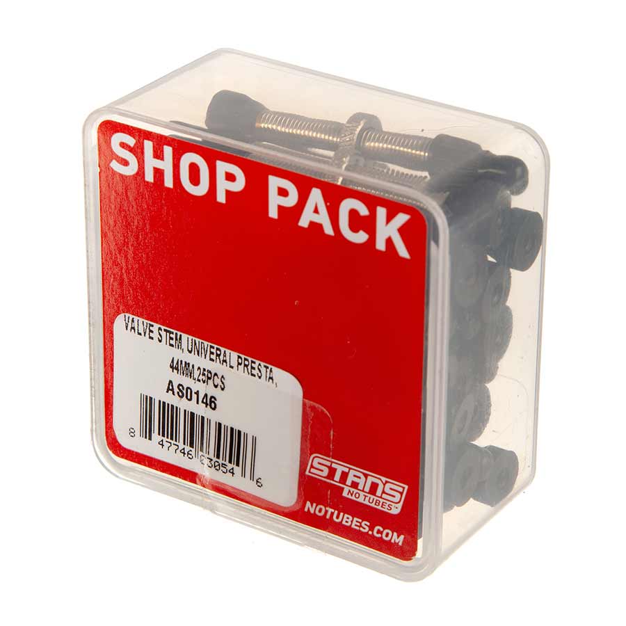 Tubeless Valves Stans No Tubes Stans Tubeless Universal Valve Stems - Brass 44mm 25-pack Gray
