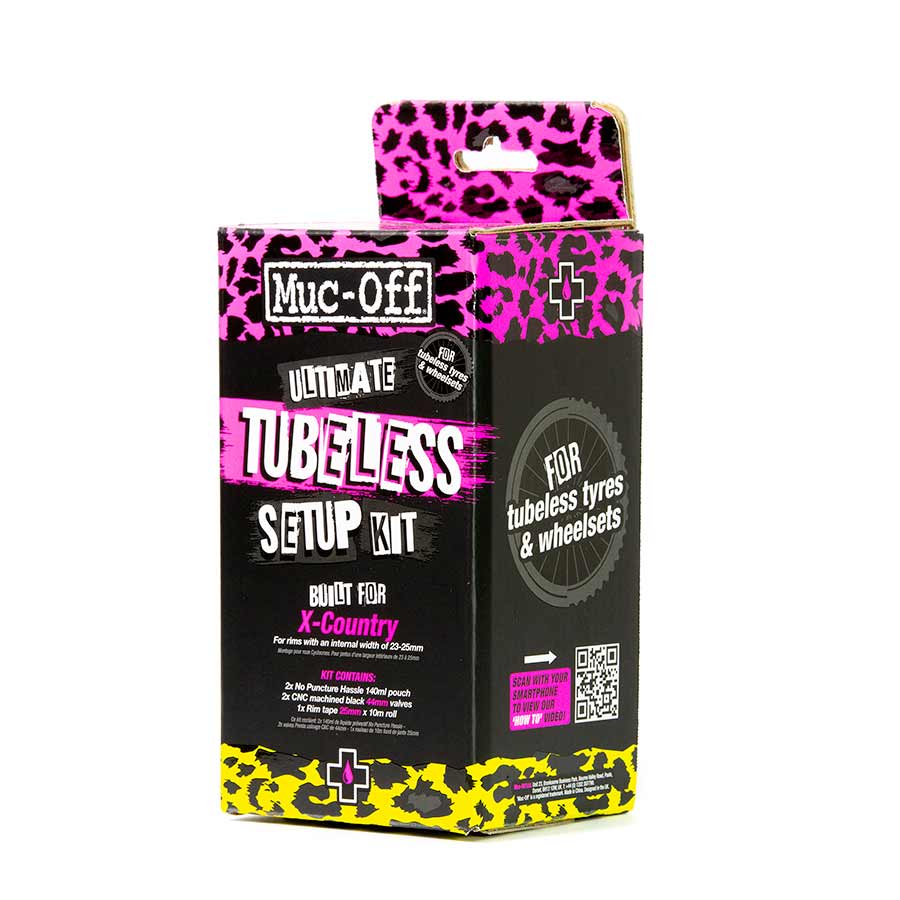 Tubeless Accessories Muc-Off Muc-Off Ultimate Tubeless Kit - XC/Gravel 25mm Tape 44mm Valves Light Pink