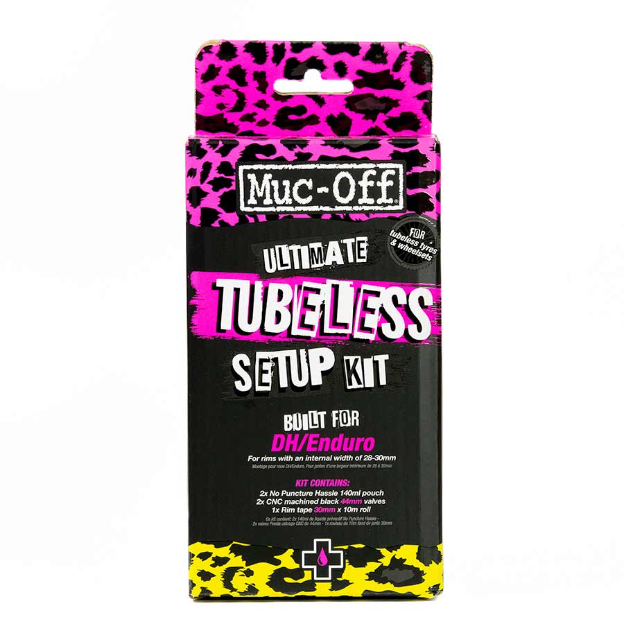 Tubeless Accessories Muc-Off Muc-Off Ultimate Tubeless Kit - DH/Trail/Enduro 30mm Tape 44mm Valves Black