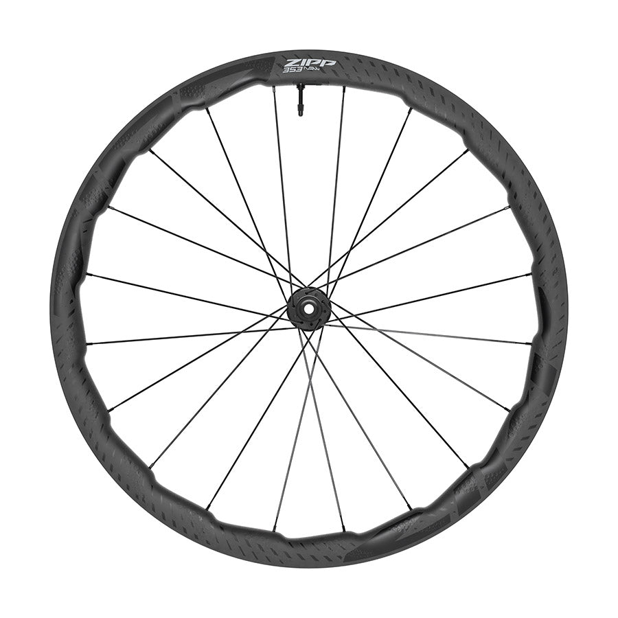 Front Wheel Zipp Speed Weaponry Zipp 353 NSW Front Wheel - 700 12 x 100mm Center-Lock Tubeless Carbon w/ Wheel Sensor B1 Dark Slate Gray