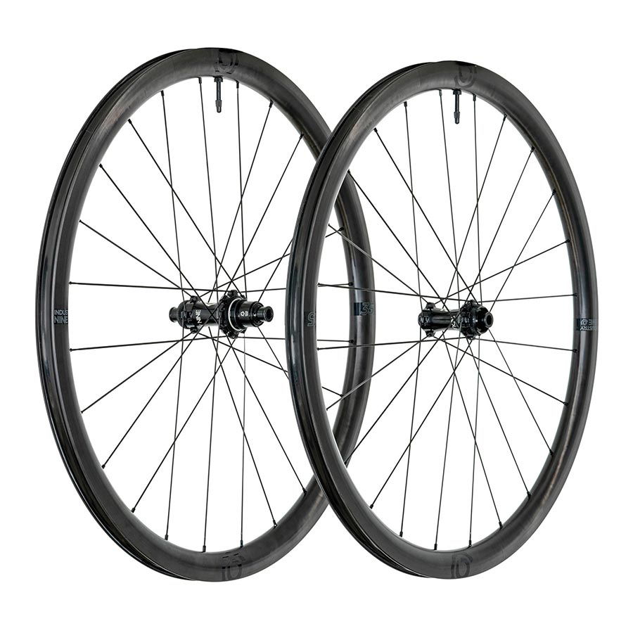 Wheels Industry Nine Industry Nine Solix SL i9 35 Wheel Front and Rear 700C / 622 Holes: F: 24 R: 24 F: 12mm R: 12mm F: 100 R: 142 Disc Center Lock SRAM XD-R Set Dark Slate Gray