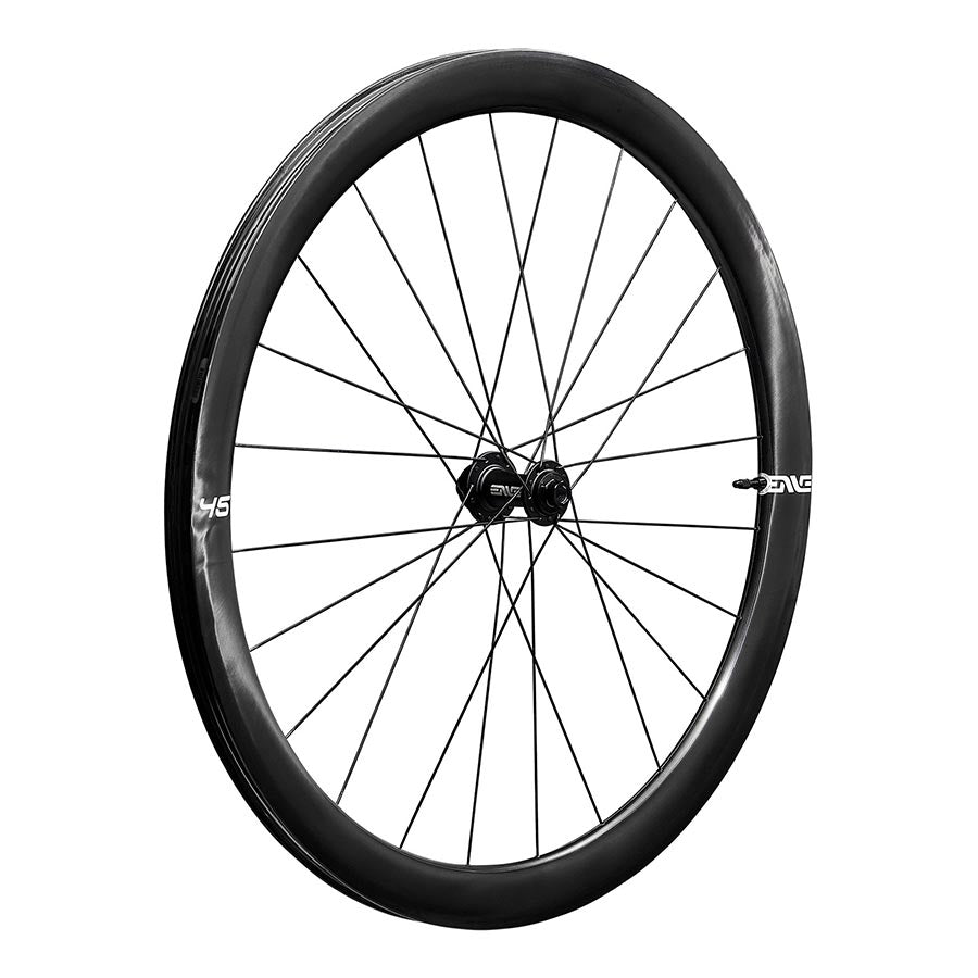 Front Wheel ENVE Composites ENVE Composites 45 Foundation Front Wheel - 700 12 x 100 Center-Lock Black Dark Slate Gray