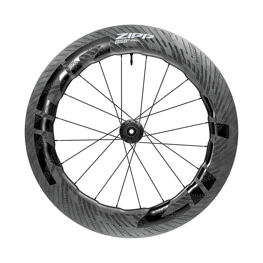 Rear Wheel Zipp Speed Weaponry Zipp 858 NSW Rear Wheel - 700 12 x 142mm Center-Lock XDR Tubeless Carbon D1 Dark Slate Gray