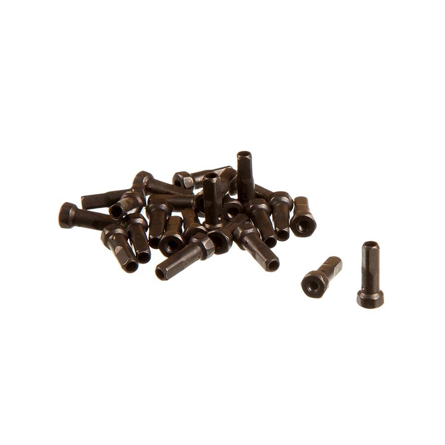 Spoke Nipples Zipp Speed Weaponry Zipp Sapim Secure Lock Brass Nipples 14mm Black 24pcs Dark Slate Gray