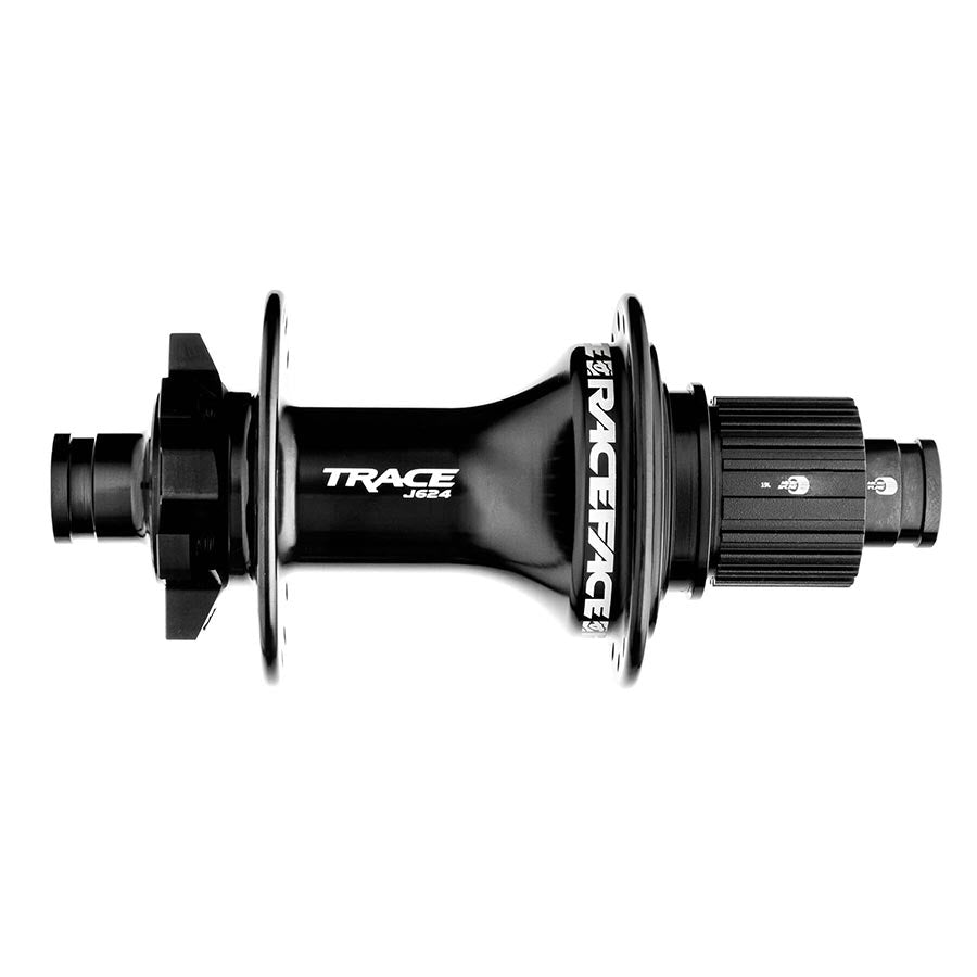 Hubs Race Face RaceFace Trace J-Bend 624 Rear Hub - 12 x 148mm 6-Bolt Micro Spline BLK 32H Black