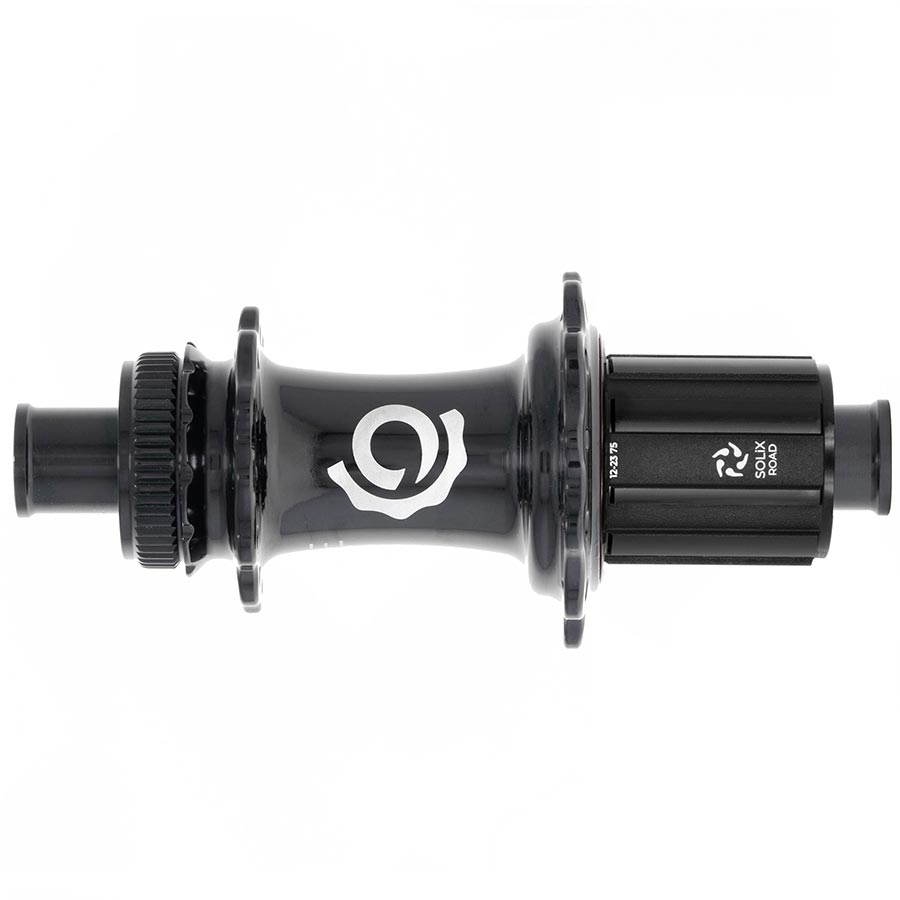 Disc Hubs Industry Nine Industry Nine Solix G Classic Rear HG11 Disc Hub Rear 28H 12mm TA 142mm Shimano HG 11 Black Dark Slate Gray