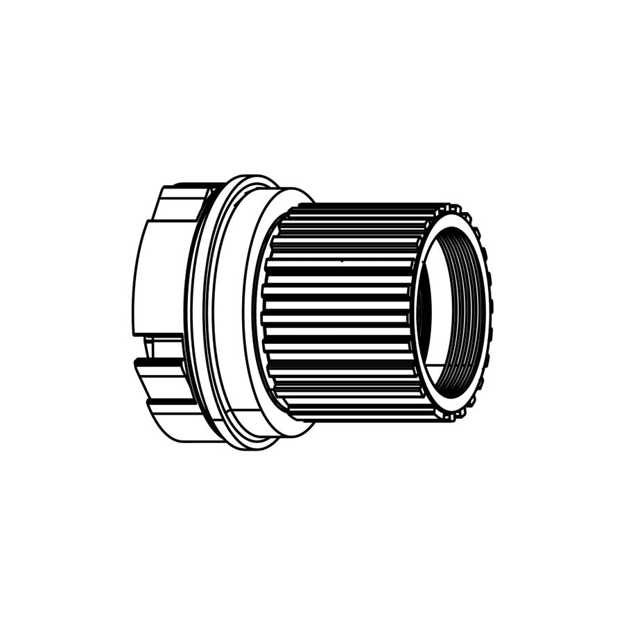 Freehubs Zipp Speed Weaponry Zipp Freehub Body for ZM900 Freehub Body Shimano Micro Spline Kit Black