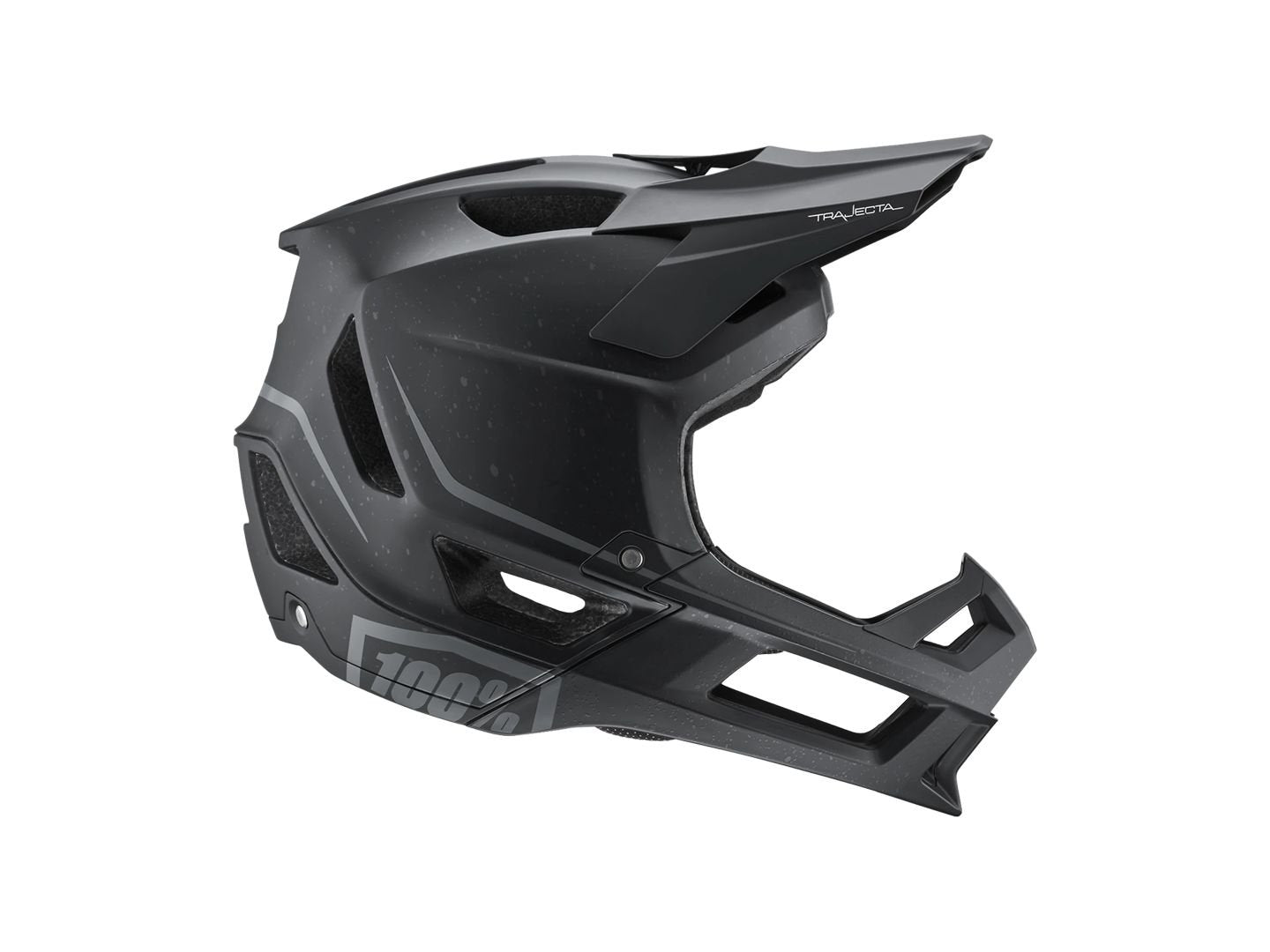 Helmets 100% 100% Trajecta Full Face Helmet with Fidlock - Black Large Dark Slate Gray