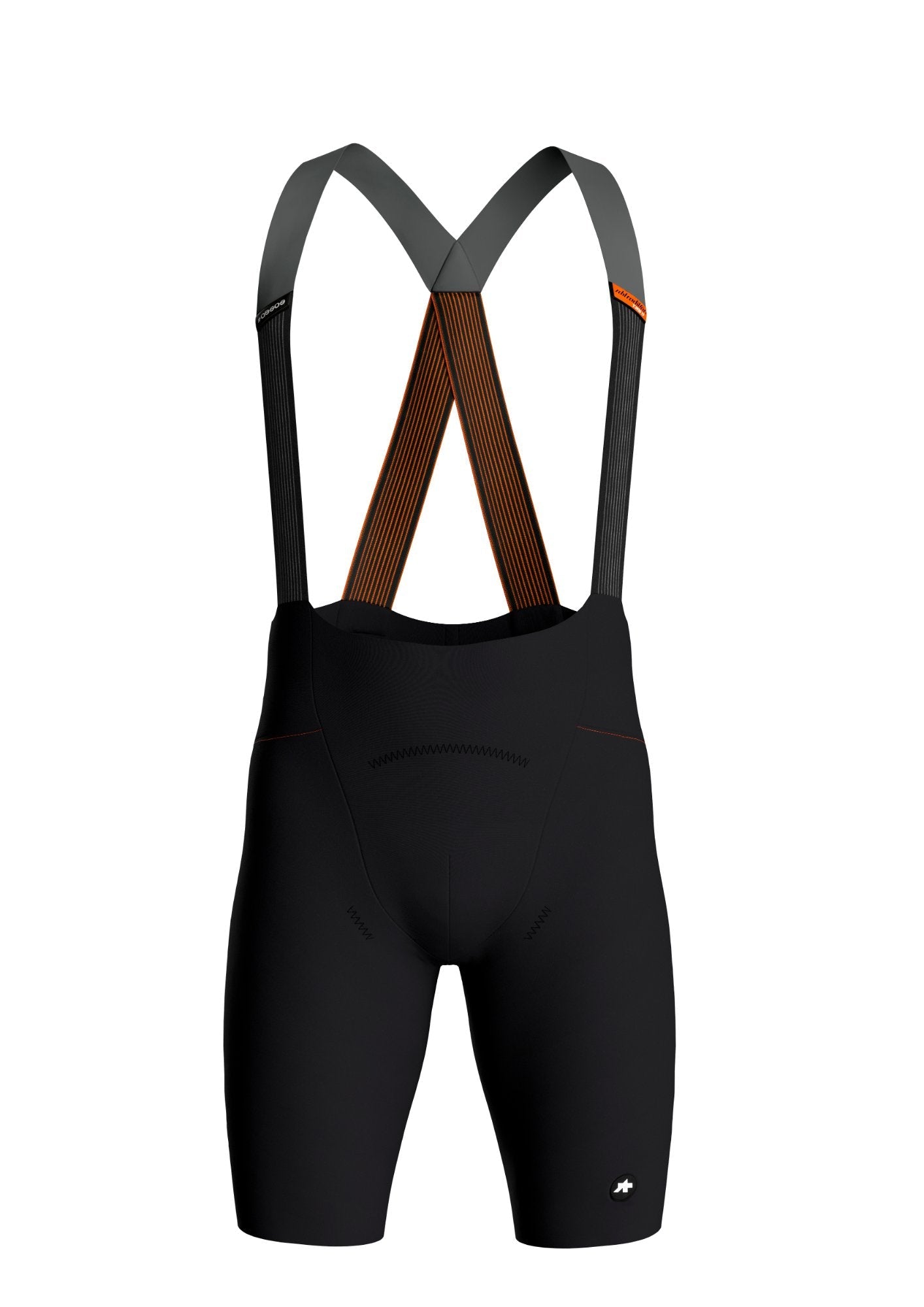 Men Assos Bib Shorts Black Series Front