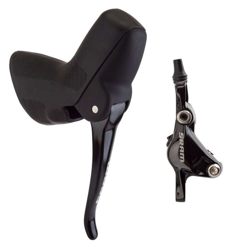 Disc Brake & Lever SRAM SRAM Apex 1 Disc Brake and Lever - Front Hydraulic Post Mount Black A1 Dark Slate Gray