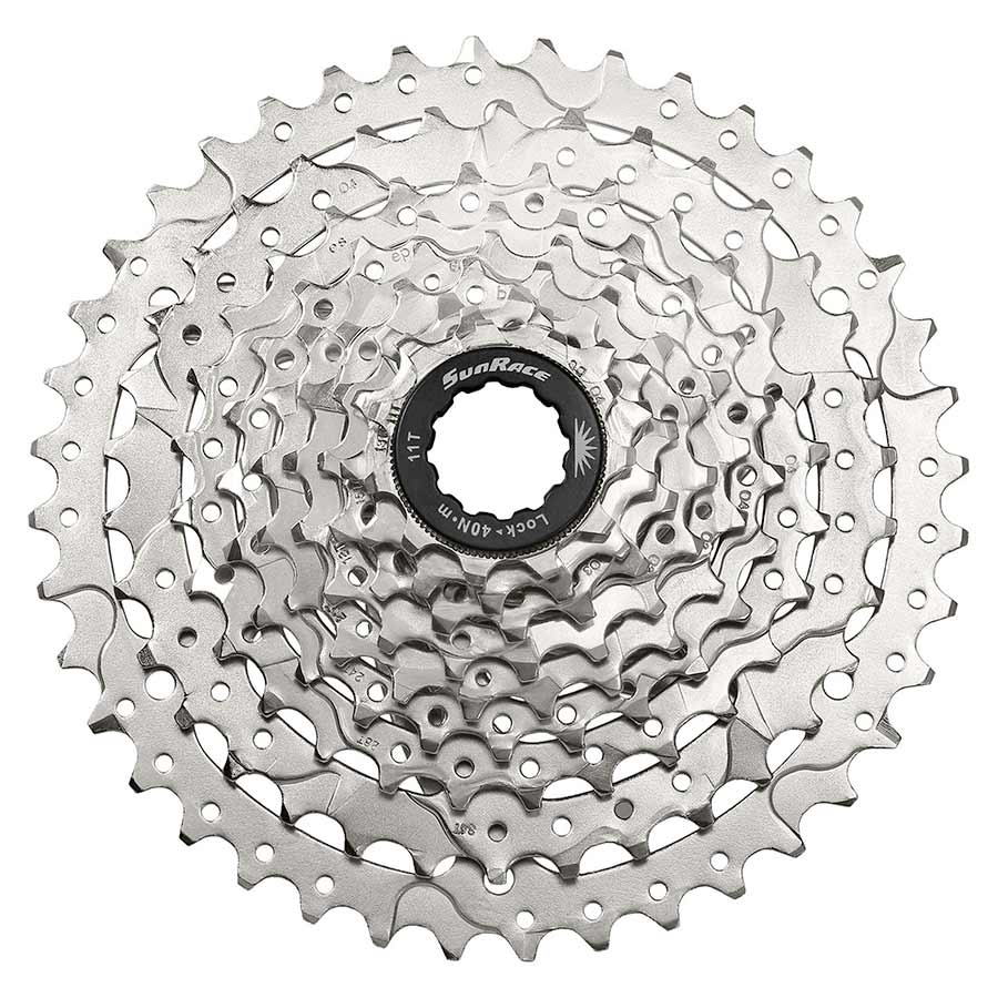 Cassettes and Cogs SunRace SunRace M9 Cassette - 9 Speed 11-40t Silver Light Gray