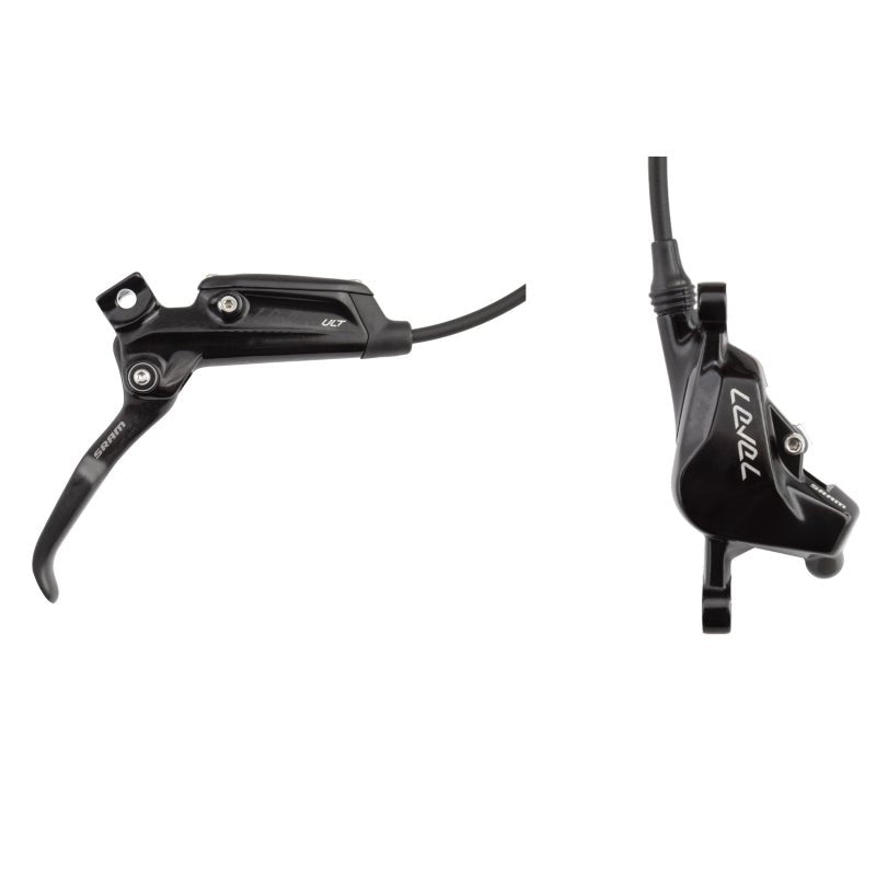 Disc Brake & Lever SRAM SRAM Level Ultimate Disc Brake Lever - Front Hydraulic Post Mount BLK B1 Dark Slate Gray