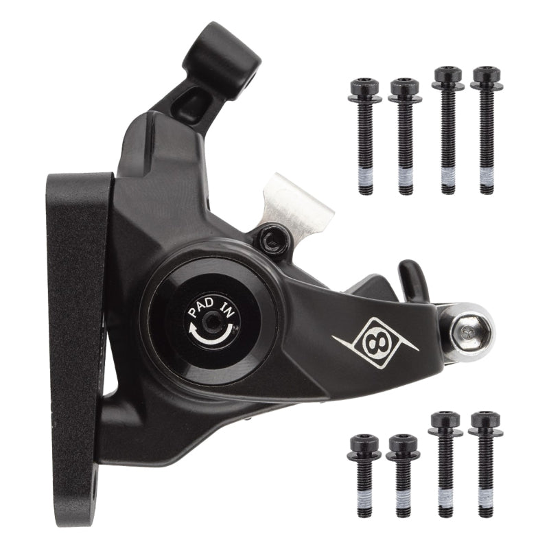 Brakes Origin8 Origin8 Vise II FM Mechanical Disc Brake Rear disc brake Black Dark Slate Gray