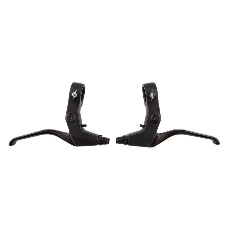 Brake Levers Origin8 Origin8 Maxi-Trigger LP Levers Black/Black Pair 3 Finger Long Dark Slate Gray