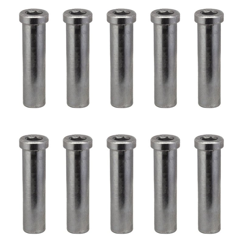 Brakes Sunlite Sunlite Recessed Brake Nut Bag of 10 30mm Bolts- Nuts and Washers Slate Gray