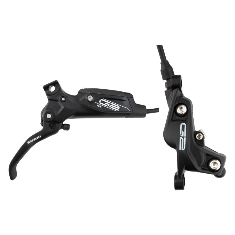Disc Brake & Lever SRAM SRAM G2 RS Disc Brake Lever - Front Hydraulic Post Mount Diffusion BLK Anodized A2 Dark Slate Gray