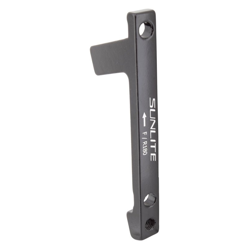 Brakes Sunlite Sunlite Disc Adapter FT/RR 180mm Post Mount Post Mount Black Dim Gray