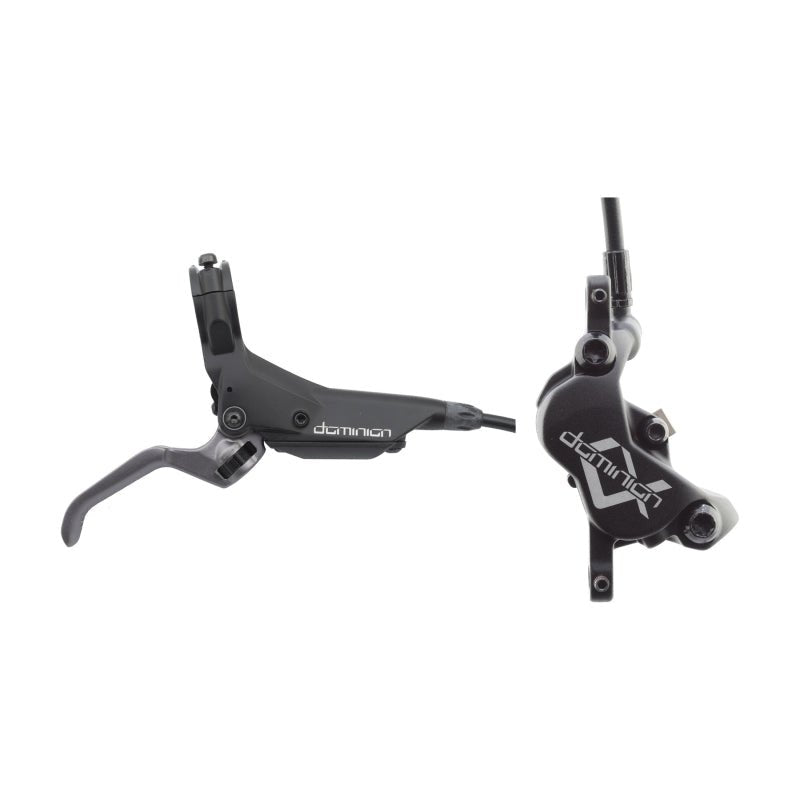 Disc Brake & Lever Hayes Hayes Dominion A4 Disc Brake Lever - Rear Hydraulic Post Mount Stealth BLK/Gray Dark Slate Gray