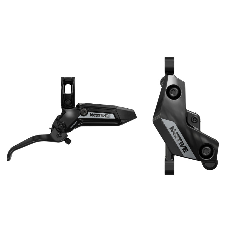 Disc Brake & Lever SRAM SRAM Motive Silver Disc Brake Lever - Rear Front 2000mm Hose Post Mount 4-Piston Aluminum Lever BLK A1 Dark Slate Gray