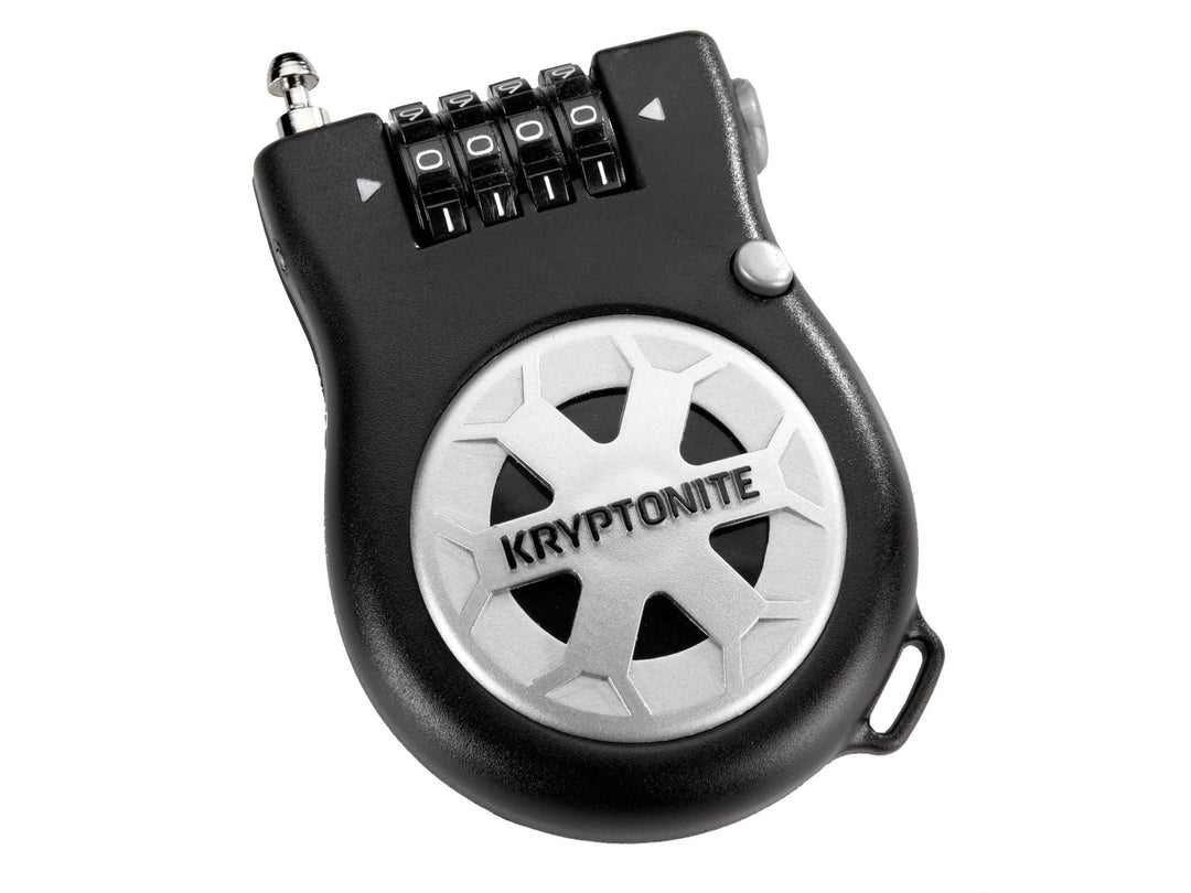 Cable Locks Kryptonite Kryptonite R-2 Retractable Combo Cable Lock: 3 (90cm) Light Gray