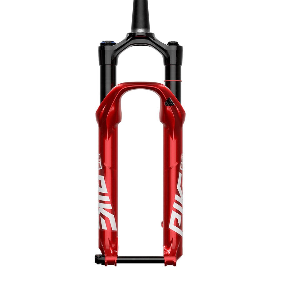 Suspension Fork RockShox RockShox Pike DJ Suspension Fork - 26" 100 mm 15 x 100 mm 40 mm Offset Electric Red A4 Saddle Brown