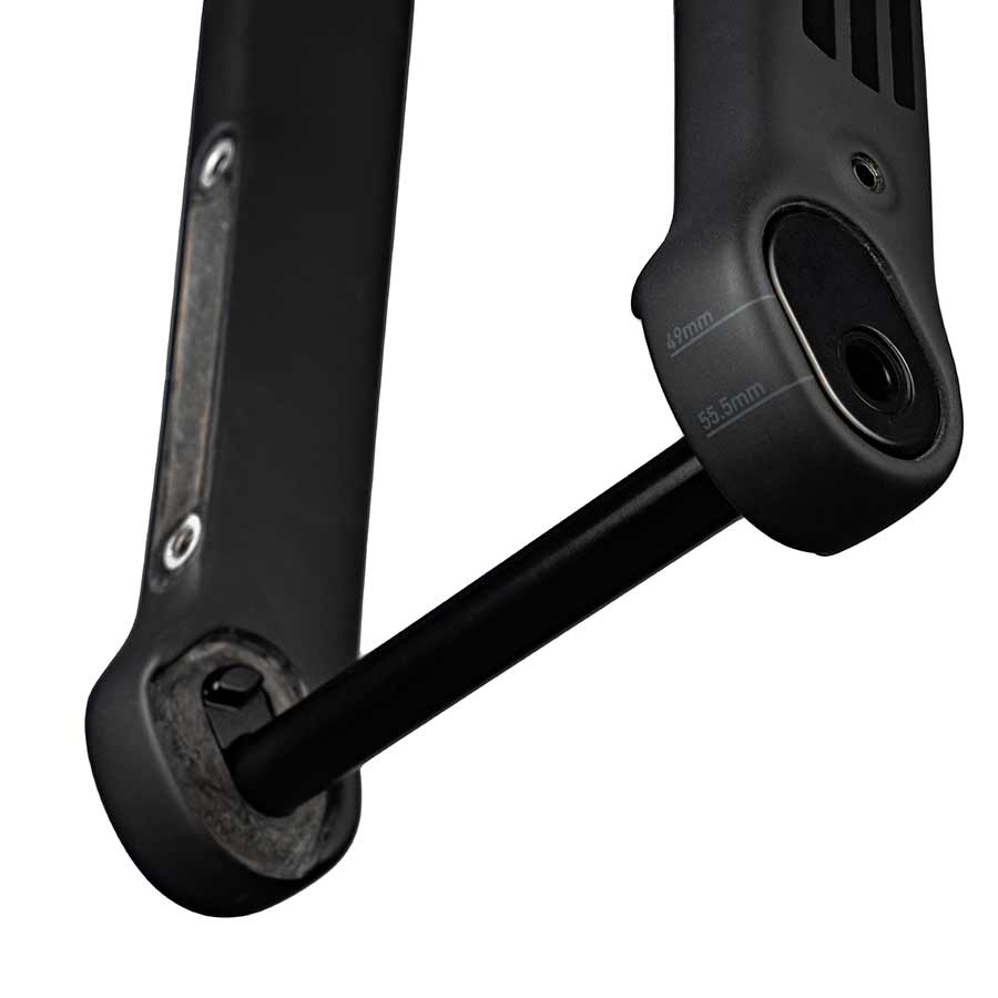 Cyclocross/Hybrid Fork ENVE Composites ENVE Composites Adventure Fork - 1.5” Tapered Flat-Mount Disc Carbon 12 x 100mm Axle 49/55 Rake BLK Black