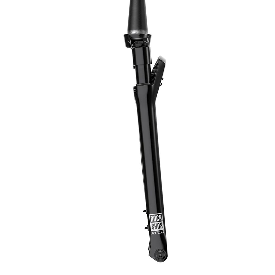 Suspension Fork RockShox RockShox Rudy Ultimate XPLR A2 Suspension Fork 700C Solo Air 30mm 1-1/8-1.5 12x100mm TA Rake: 51mm Black Dark Slate Gray