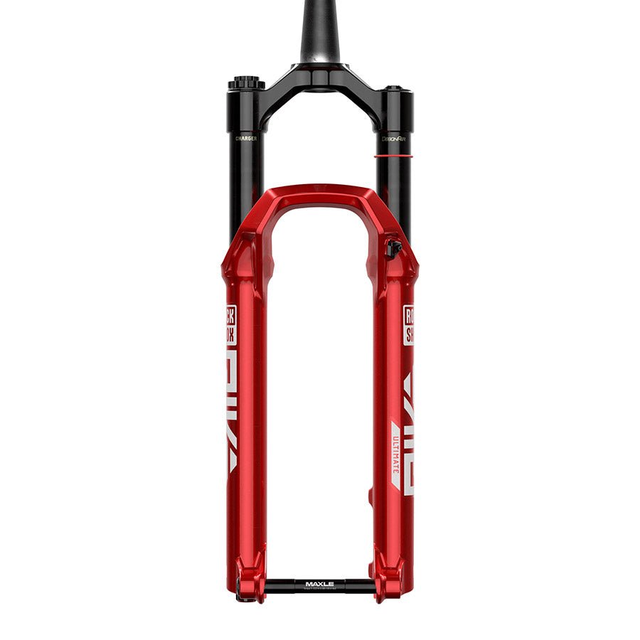 Suspension Fork RockShox RockShox Pike Ultimate C2 Suspension Fork 27.5 DebonAir+ W/ButterCups 130mm 1-1/8-1.5 15x110mm TA Rake: 37mm Red Brown