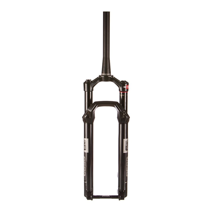 Suspension Fork RockShox RockShox Reba Gold 2P Remote B1 Suspension Fork 29 DebonAir 100mm 1-1/8-1.5 15x110mm TA Rake: 44mm Black Remote: Sold Separately Dark Slate Gray