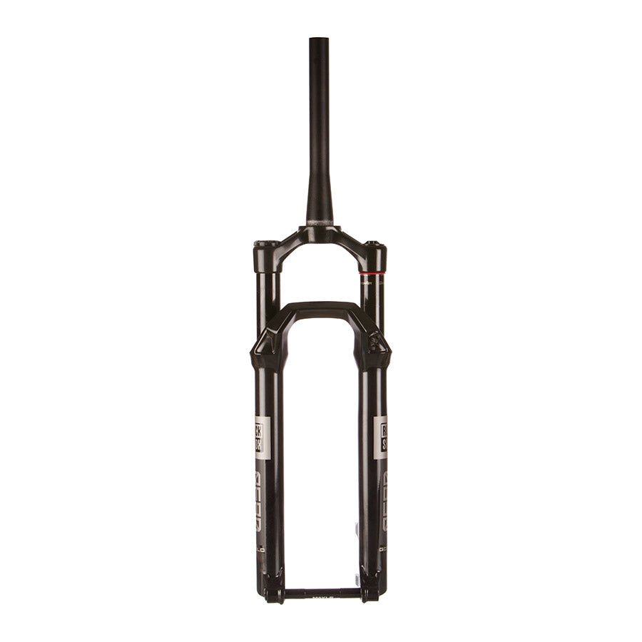 Suspension Fork RockShox RockShox Reba Gold 3P Crown B1 Suspension Fork 29 DebonAir 100mm 1-1/8-1.5 15x110mm TA Rake: 44mm Black Dark Slate Gray