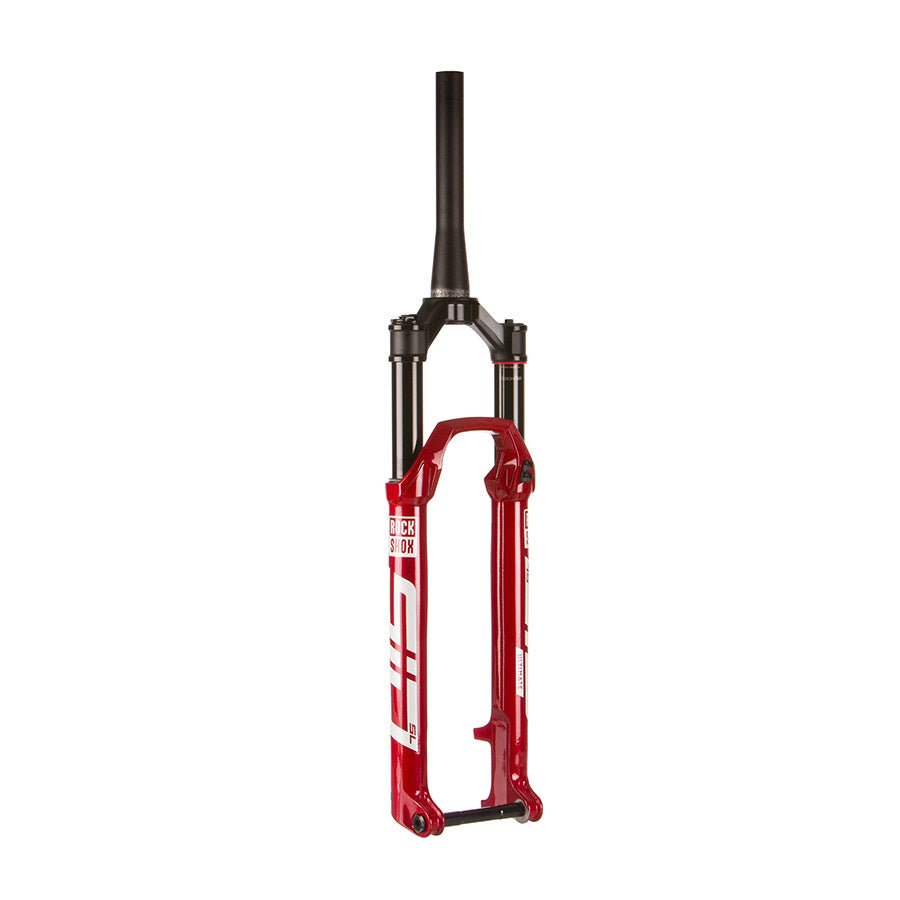 Suspension Fork RockShox RockShox SID SL Ultimate 2P Remote E1 Suspension Fork 29 DebonAir 100mm 1-1/8-1.5 15x110mm TA Rake: 44mm Red Remote: Sold Separately Light Gray