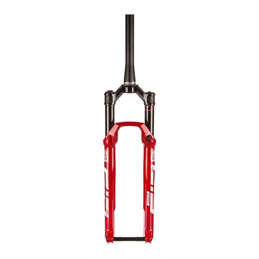 Suspension Fork RockShox RockShox SID SL Ultimate 3P Remote E1 Suspension Fork 29 DebonAir 100mm 1-1/8-1.5 15x110mm TA Rake: 44mm Red Remote: Sold Separately Dark Slate Gray