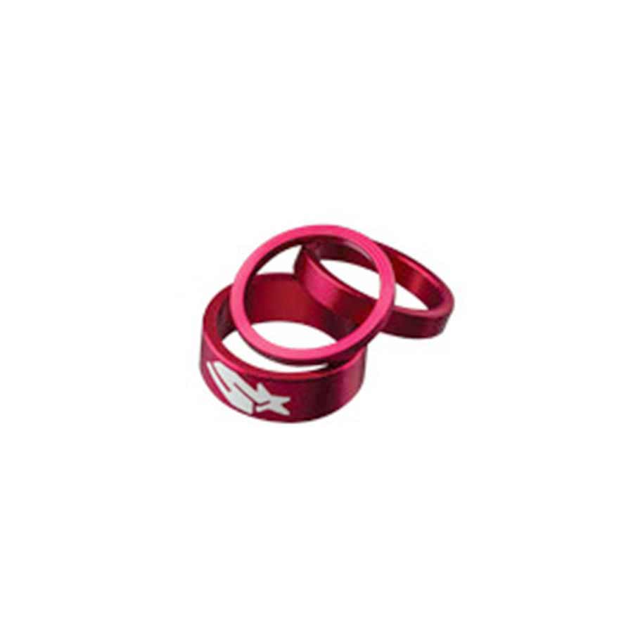 Headset Spacers Spank Spank Headset Spacer Kit 3/6/12mm Set - Red Brown