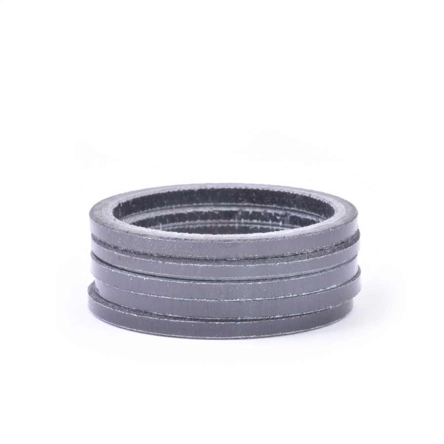 Headset Spacers Wheels Manufacturing Wheels Manufacturing Carbon Headset Spacer - 1-1/8" 2.5mm Gloss 5-pack Light Slate Gray