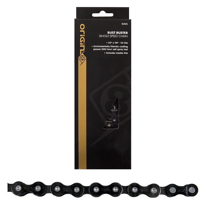 Chains Origin8 Origin8 Single Speed Rust Buster 1 Speed Chain Black