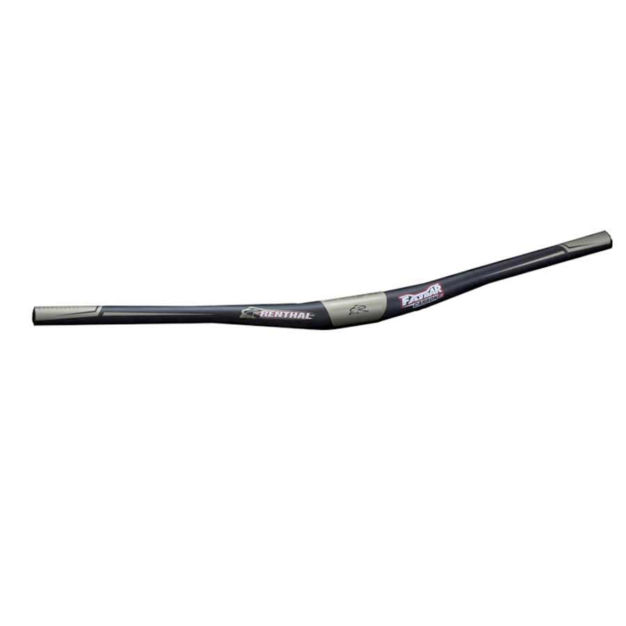 Flat/Riser Handlebar Renthal Renthal FatBar Carbon Handlebar - 10mm 800mm 31.8mm Black Dark Slate Gray