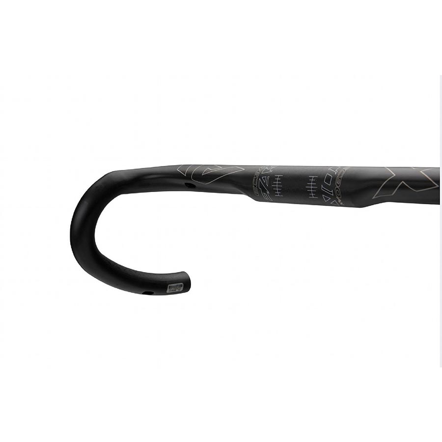 Handlebars Easton Easton EC90 AX Drop Handlebar - Carbon 31.8mm 44cm Di2 Internal Routing BLK Dark Slate Gray