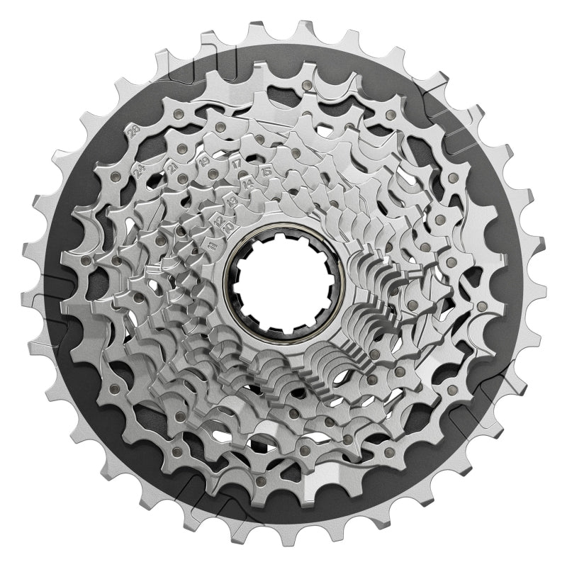 Cassettes and Cogs SRAM SRAM Force XG-1270 Cassette - 12-Speed 10-33t Silver For XDR Driver Body E1 Gray