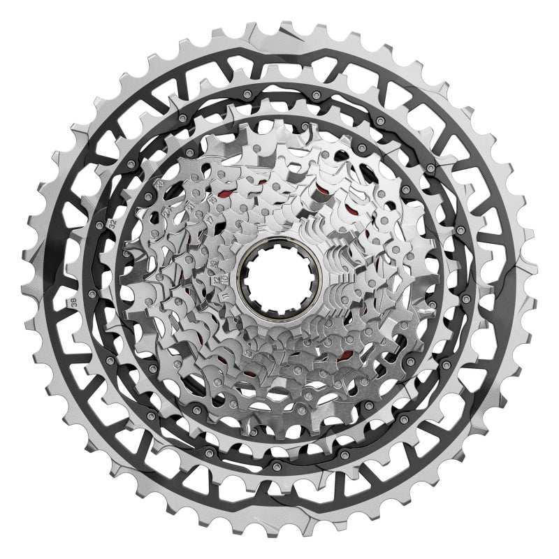 Cassettes and Cogs SRAM SRAM Force XPLR XG-1371 Cassette - 13-Speed 10-46t For XDR Driver Silver E1 Gray