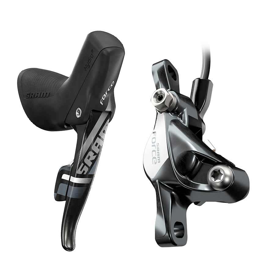 Brake/Shift Lever - Drop Bar SRAM SRAM Force 22 Left Front Road Hydraulic Disc Brake DoubleTap Lever 950mm Hose Rotor Sold Separately Dark Slate Gray
