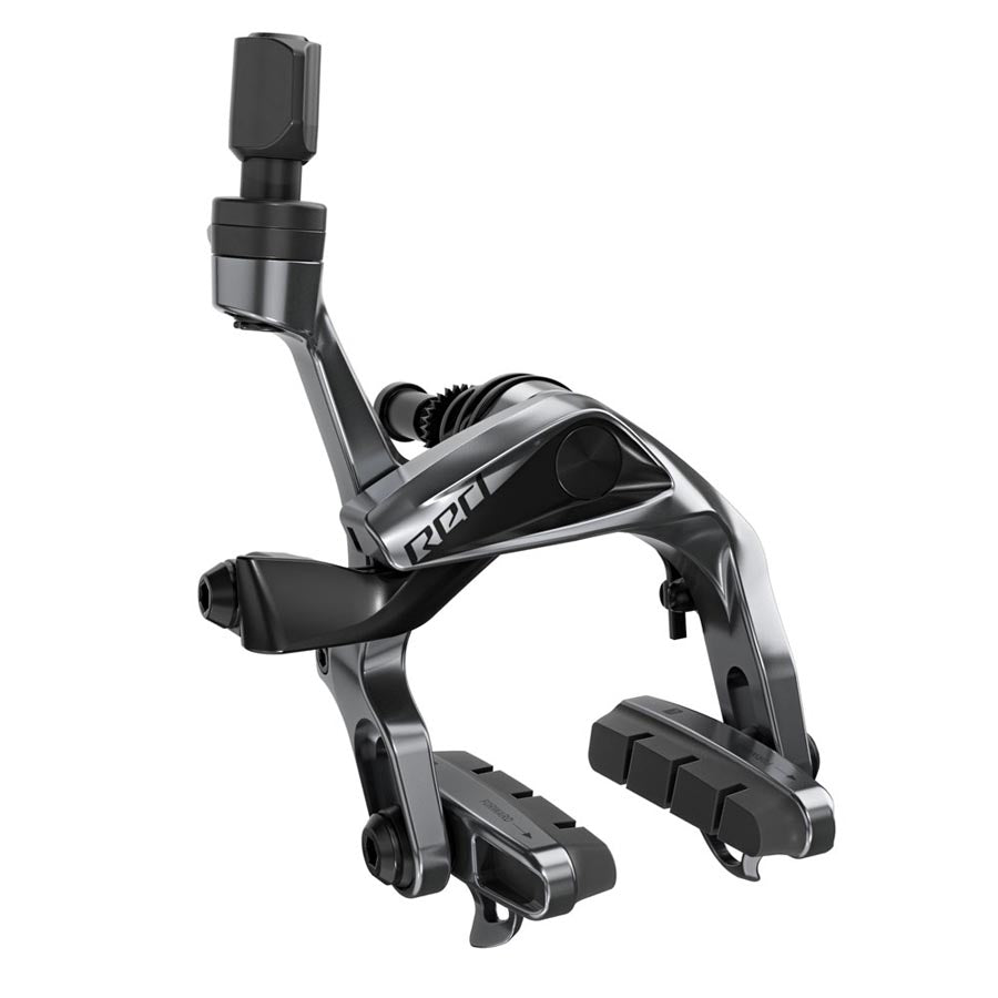 Disc Brake Calipers SRAM SRAM Red AXS Front Road Brake Caliper 16mm Nut Pad Compound Carbon Rims D1 Dark Slate Gray